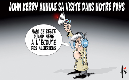 John Kerry annule sa visite dans notre pays