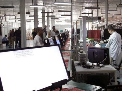 Le label LG sur des produits de Bomare Company, Des téléviseurs LED made in Algeria