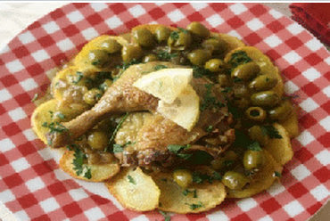 Poulet aux olives et citron