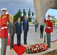 Recueillement à la mémoire des martyrs de la guerre de libération nationale au sanctuaire du Martyr