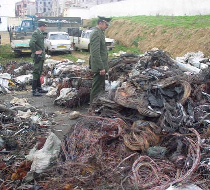 DJELFA, 8 quintaux de câbles en cuivre saisis