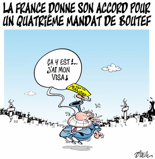La france donne son accord pour un quatriéme mandat de Boutef