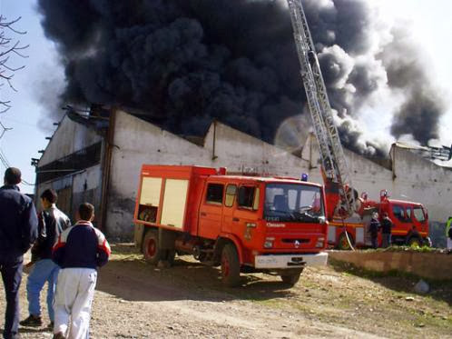 Port d’Alger, Incendie dans un dépôt de stockage de produits saisis