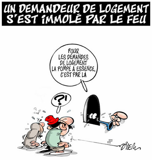 Un demandeur de logement s&rsquo;est immolé par le feu