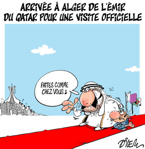 Arrivée à Alger de l&rsquo;émir du Qatar pour une visite officielle