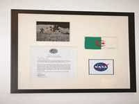 Emporté sur la lune à bord de la navette Apollo 15 en 1971, Notre drapeau de retour chez nous