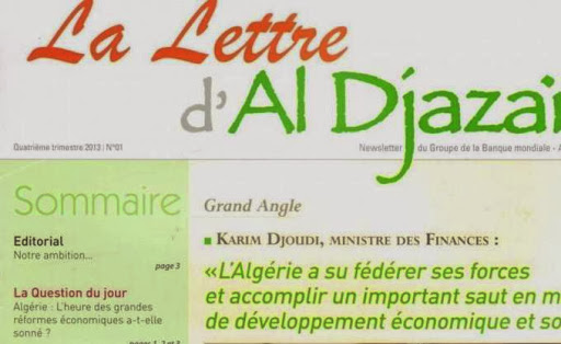 La Lettre d’Al Djazair, Une fenêtre de la Banque mondiale sur l’Algérie