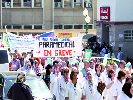 Les paramédicaux reviennent à la charge, Préavis de grève de deux jours à partir du 27 janvier