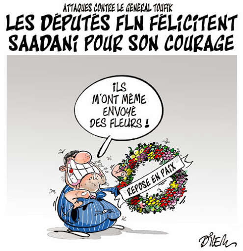 Attaques contre le général Toufik, les députés FlN félicitent saadani pour son courage