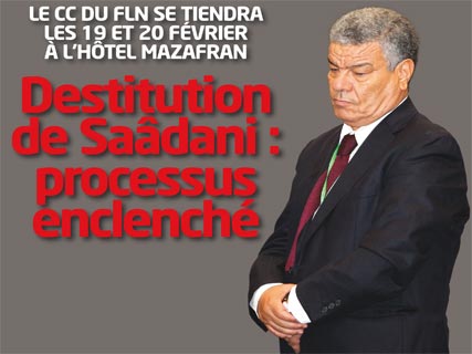 Destitution de Saâdani : processus enclenché