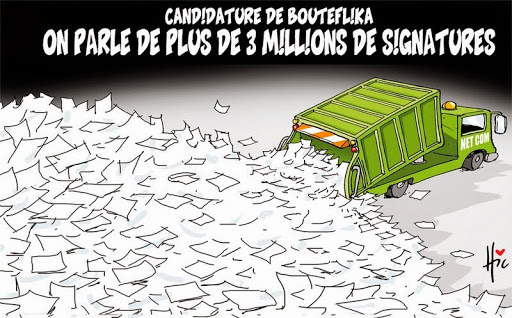 Candidature de Bouteflika, on parle de plus de 3 millions de signatures