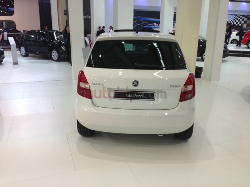 Carton plein pour la Fabia de Skoda durant le salon de l’Auto