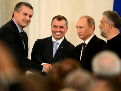 Crise en Ukraine, La Russie intègre la Crimée