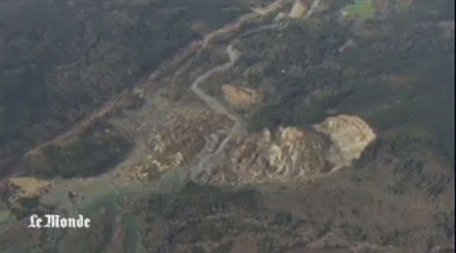 Etats-Unis : le meurtrier glissement de terrain vu du ciel