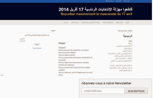 Le site de campagne d’Abdelaziz Bouteflika piraté