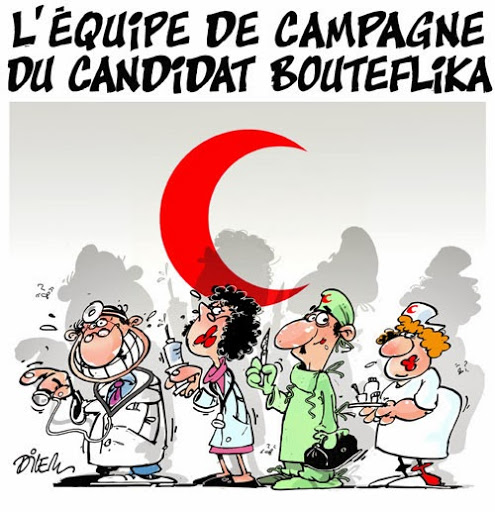 L&rsquo;équipe de campagne du candidat Bouteflika