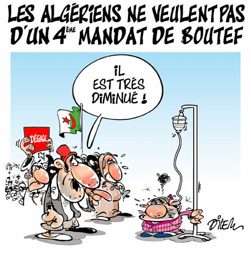 Les algériens ne veulent pas d&rsquo;un 4éme mandat de Bouteflika