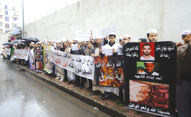 Les mozabites manifestent à Alger pour raclamer « la sécurité »
