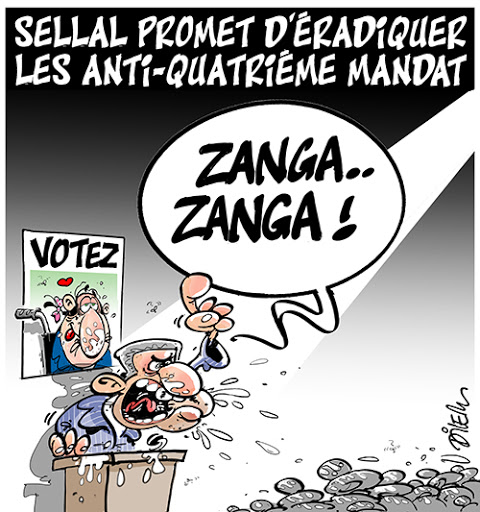 Sellal promet d&rsquo;éradiquer les anti-quatriéme mandat