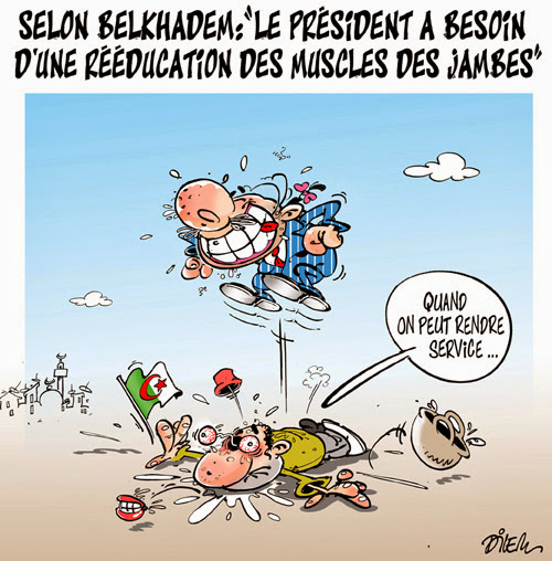 Selon Belkhadem: le président a besoin d&rsquo;une rééducation des muscles des jambes