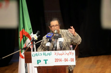 Algérie: Louiza Hanoune candidate aux « mains propres »