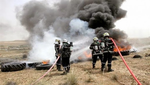 Exercice de simulation d’un crash d’avion de ligne à Tébessa