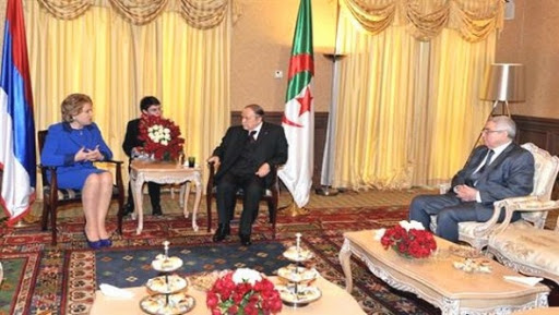 Le président Bouteflika reçoit la présidente du conseil de la Fédération de Russie