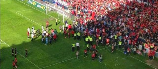 Liga, 38e j. : Incident au stade de Pampelune