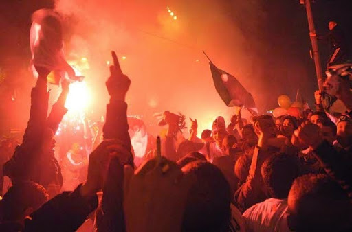 Des heures avant le match, Montréal s’est mise aux couleurs algériennes