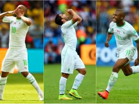 EN : Brahimi, Feghouli et Djabou, le trio magique des Verts