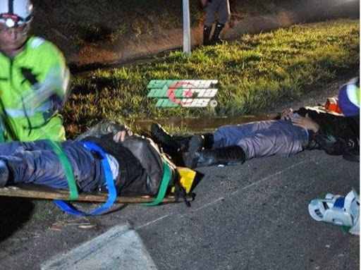 EN: Trois motards heurtés par  un automobiliste endormi