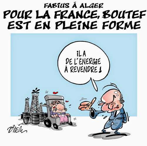 Fabius à  Alger pour la France, boutef est en pleine forme