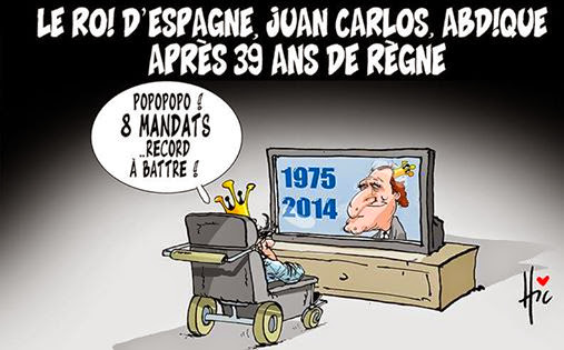 Le roi d&rsquo;espagne, juan carlos; abdique après 39 ans règne