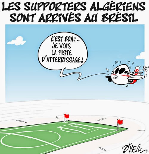 Les supporters Algériens sont arrivés au Brésil