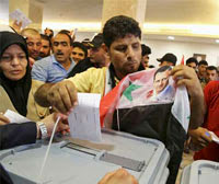 Syrie : Jour de vote