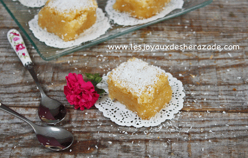 Basboussa à la noix de coco