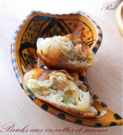 Brick aux crevettes et surimi