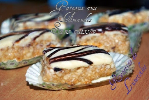 Carrés aux amandes sans cuisson
