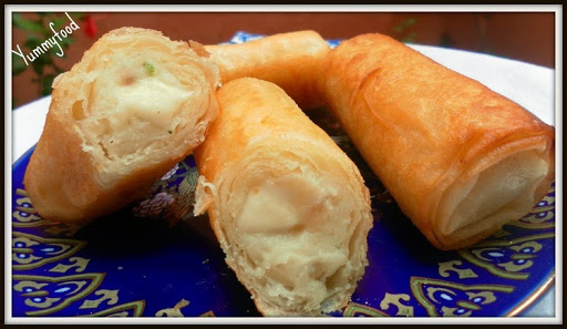 Cigares au poisson et pomme de terre