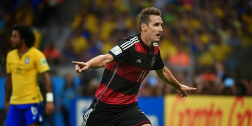 L’Allemand Klose devient le meilleur buteur de l’histoire du Mondial avec 16 buts