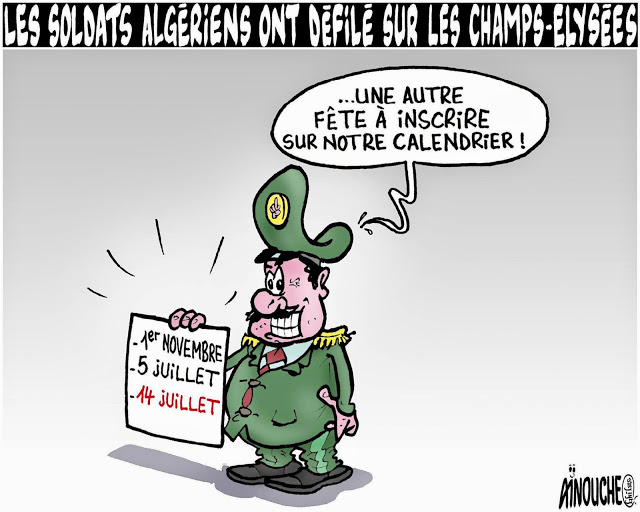 Les soldats algériens ont défilé sur les champs_Élysées