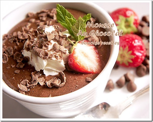 Mousse au chocolat amer