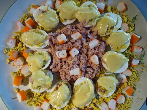 Œufs mimosas au thon