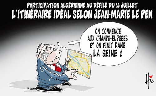 Participation Algérienne au défilé du 14 juillet : L&rsquo;itinéraire idéal selon jean-marie le pen