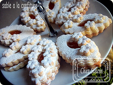 Sablés ovales à la confiture