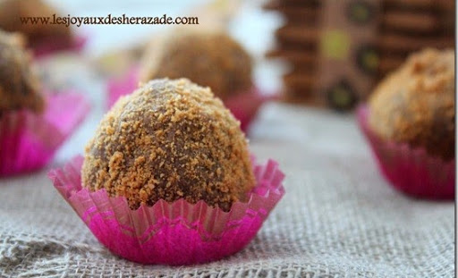 Truffes au chocolat au lait – spéculoos