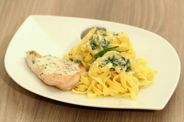 Escalopes de volaille aux tagliatelles