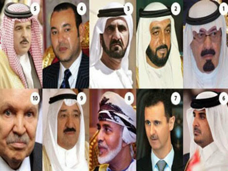 Mohammed VI et Bouteflika dans le top 10 des dirigeants arabes les plus riches