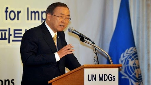 Objectifs du Millénaire: Ban Ki-moon appelle à un effort final à 500 jours de l&rsquo;échéance