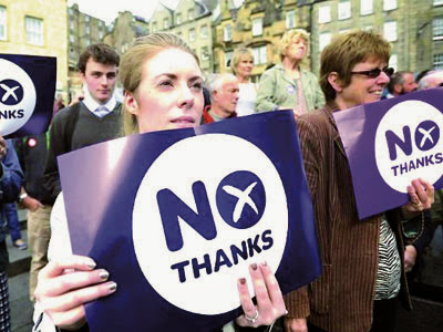 grande-bretagne, Les écossais ont dit non à l’indépendance